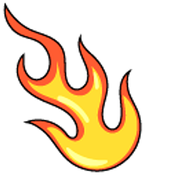VSCO Girl Fire and Sunny-Side Up Fried Egg Orange Red Arrow Cursor