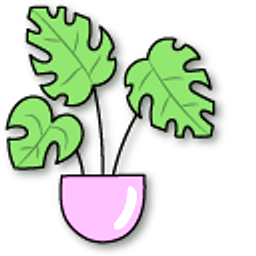 VSCO Girl Houseplants Green Hand Cursor