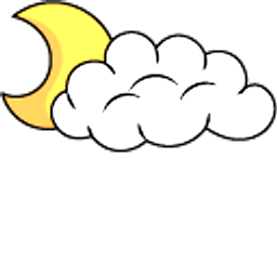 VSCO Girl Moon and Sun Behind a Cloud Orange White Arrow Cursor