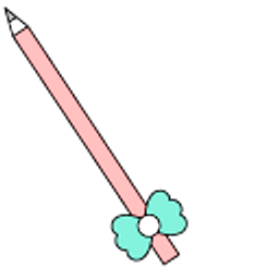 VSCO Girl My Diary and Pencil Pink Arrow Cursor