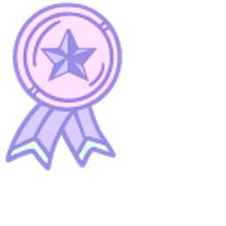 VSCO Girl Olympic Medal and Cup Purple Hand Cursor