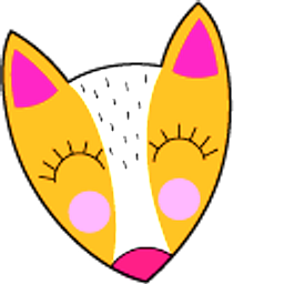 VSCO Girl Orange Fox and Smile Orange Arrow Cursor