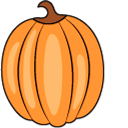 VSCO Girl Orange Leaf and Pumpkin Hand Cursor