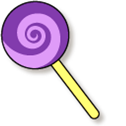 VSCO Girl Pac-Man and Purple Lollipop Arrow Cursor