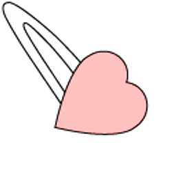 VSCO Girl Pink and Teal Hairpins Arrow Cursor