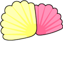 VSCO Girl Pink Coral and Shells Hand Cursor