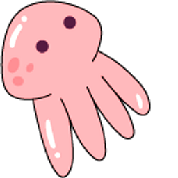 VSCO Girl Pink Dolphin and Octopus Arrow Cursor