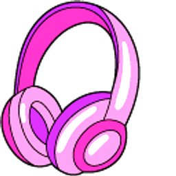 VSCO Girl Rock Sign and Pink Headphones Pink Hand Cursor