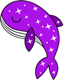 VSCO Girl Shining Purple Whale Purple Arrow Cursor