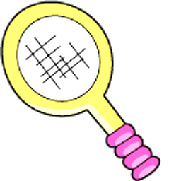 VSCO Girl Tennis Ball and Tennis Racket Yellow Pink Arrow Cursor