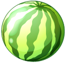 Watermelon and a Slice Green Hand Cursor