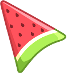 Watermelon Red Arrow Cursor