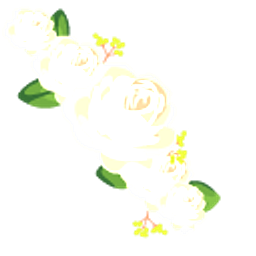 White Roses Arrow Cursor