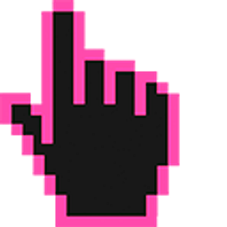 Wild Strawberry Pixel Hand Cursor