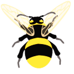 Yellow-Black Bumblebee Arrow Cursor