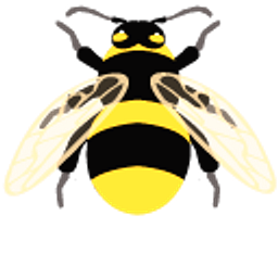 Yellow-Black Bumblebee Hand Cursor