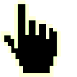 Yellow Green Crayola Pixel Black Hand Cursor