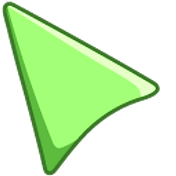 Yellow Green Arrow Cursor