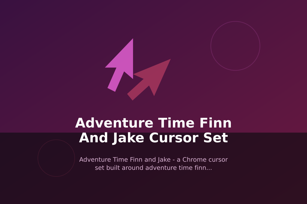 Adventure Time Finn and Jake Cursor Set