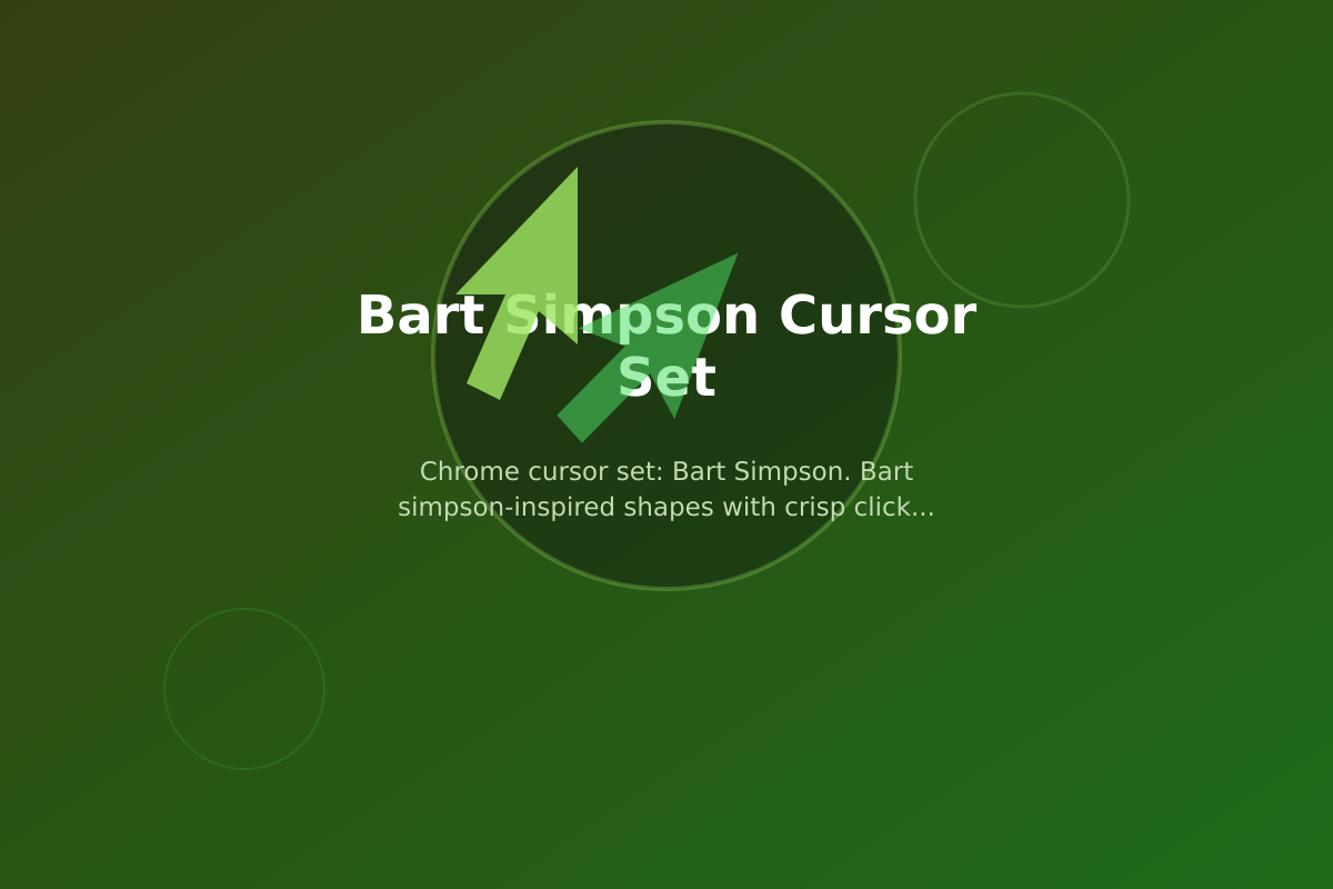 Bart Simpson Cursor Set