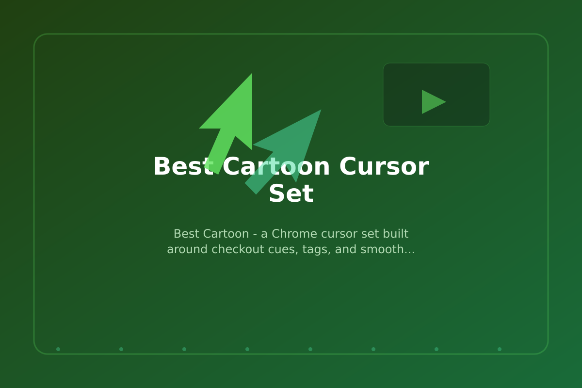 Best Cartoon Cursor Set
