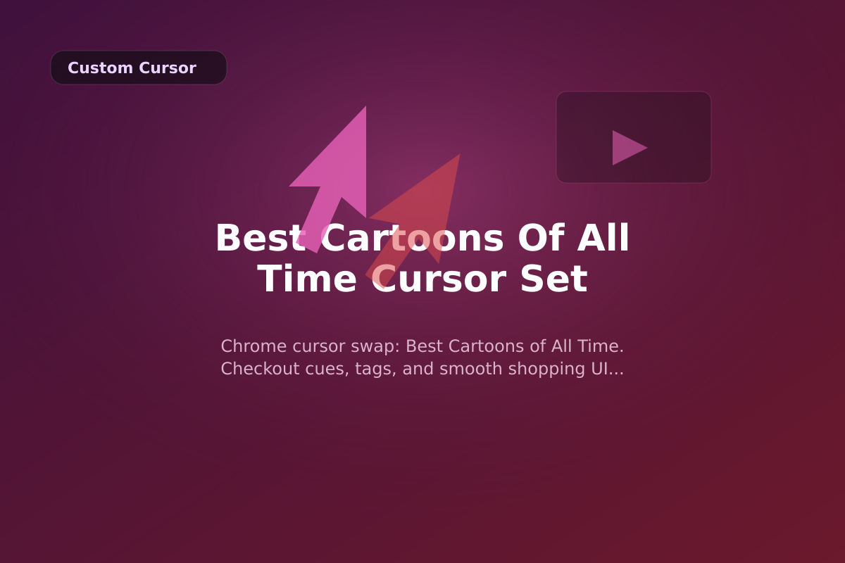 Best Cartoons of All Time Cursor Set