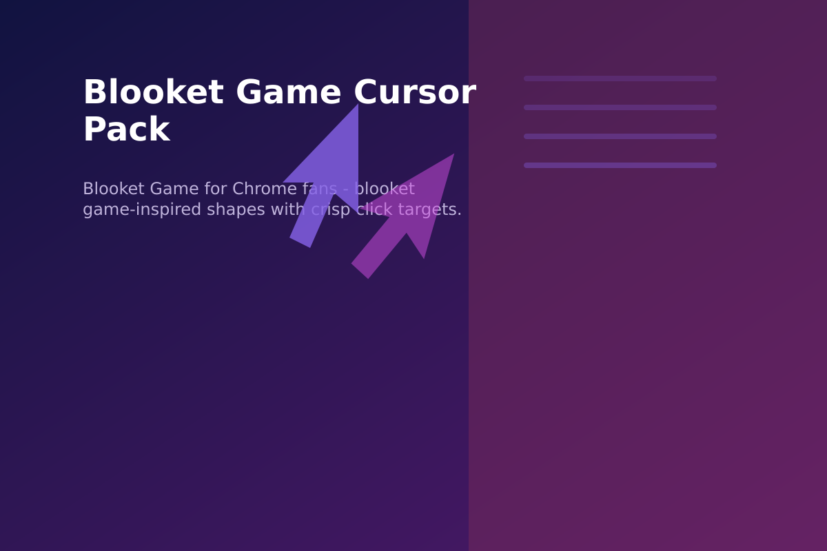 Blooket Game Cursor Pack