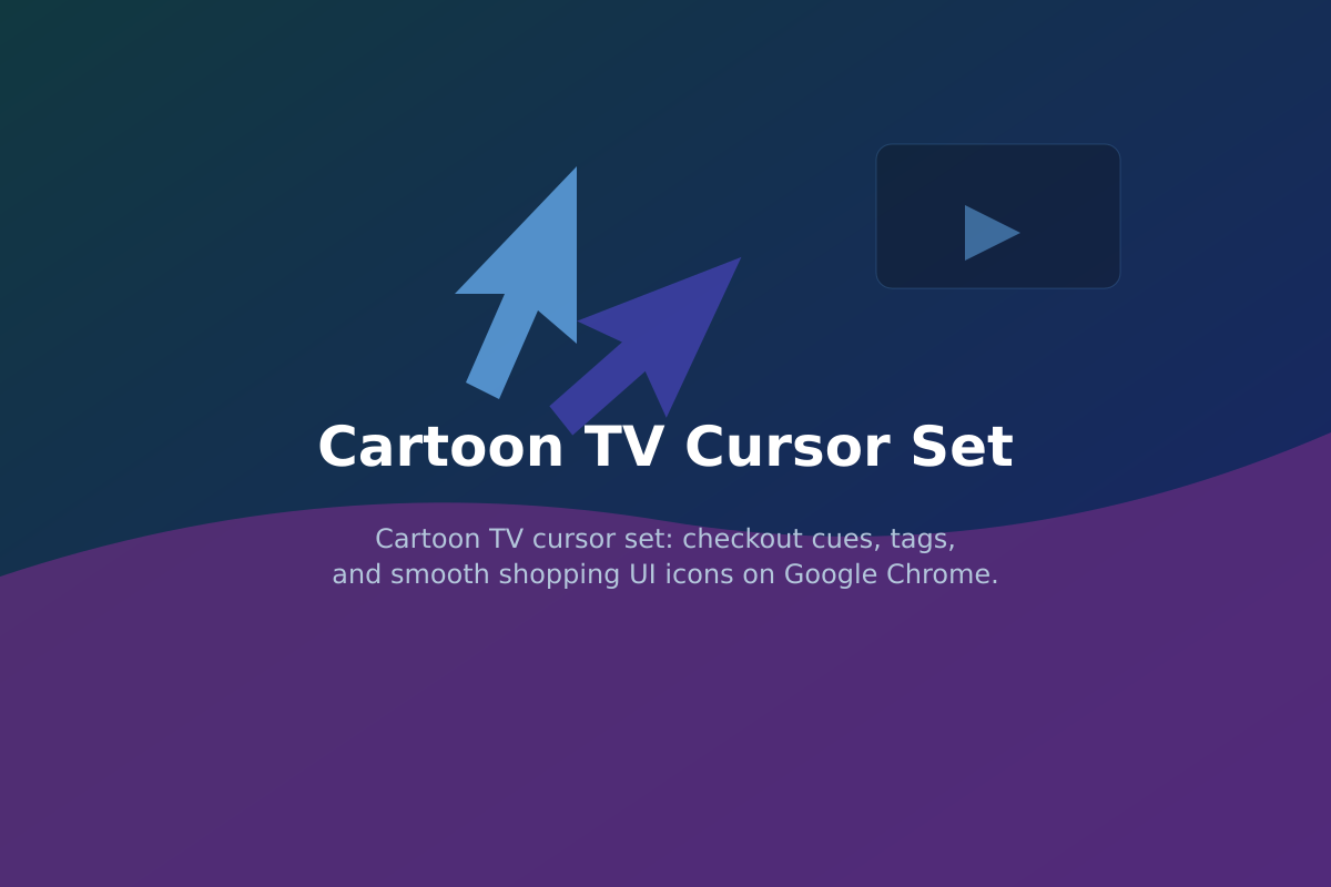 Cartoon TV Cursor Set