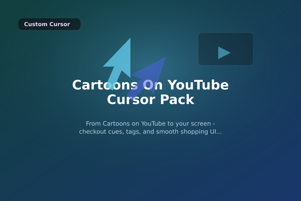 Cartoons on YouTube Cursor Pack