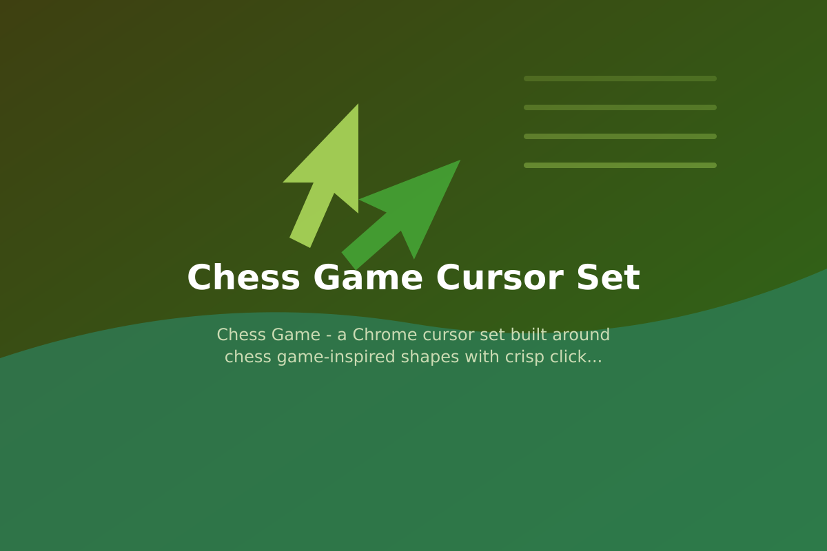 Chess Game Cursor Set