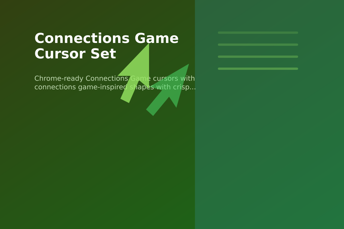 Connections Game Cursor Set