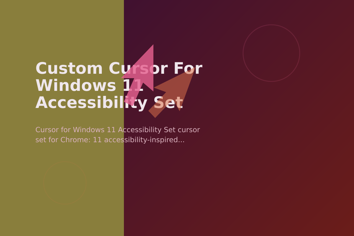 Custom Cursor for Windows 11 Accessibility Set