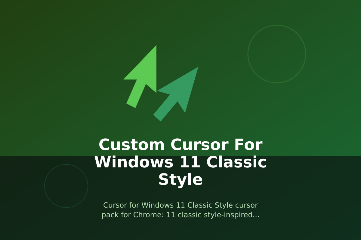 Custom Cursor for Windows 11 Classic Style