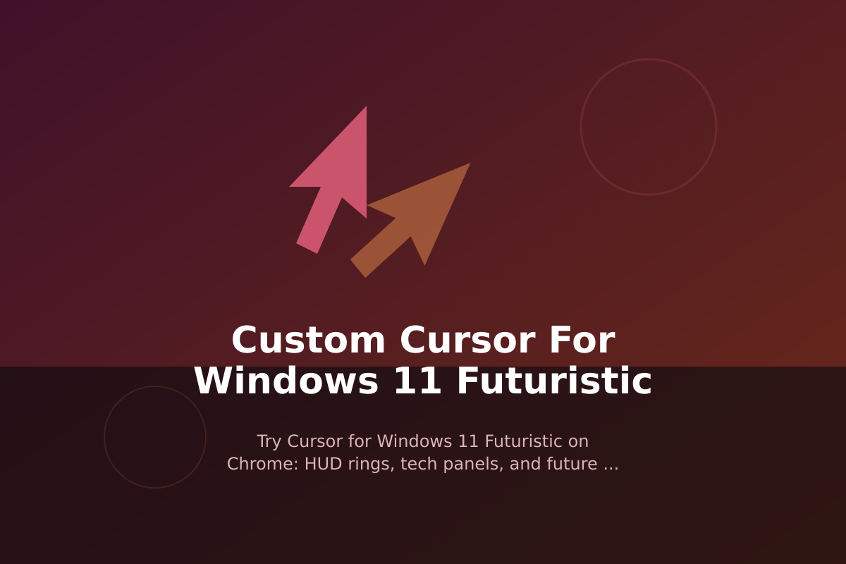 Custom Cursor for Windows 11 Futuristic
