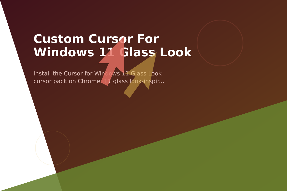 Custom Cursor for Windows 11 Glass Look