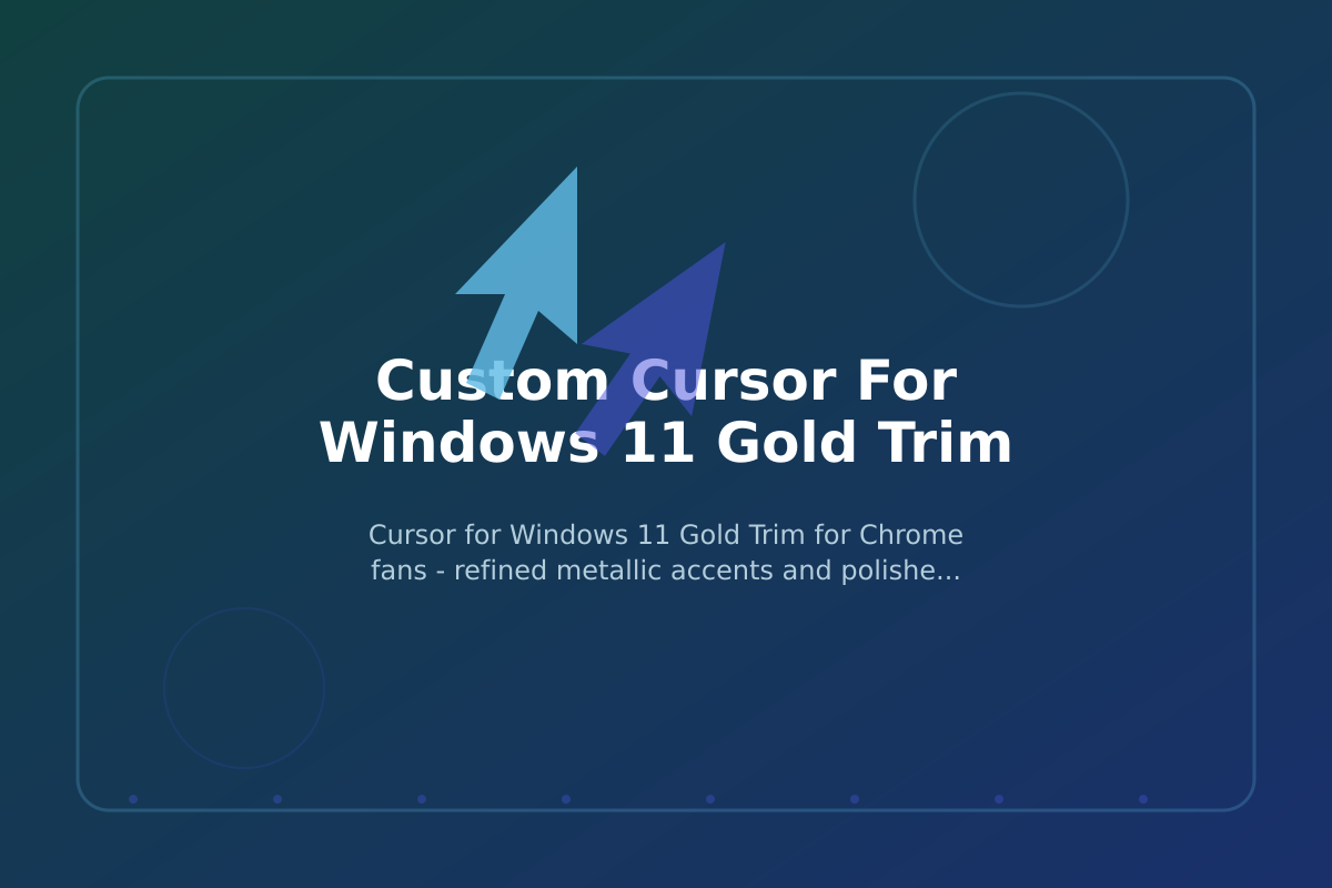 Custom Cursor for Windows 11 Gold Trim