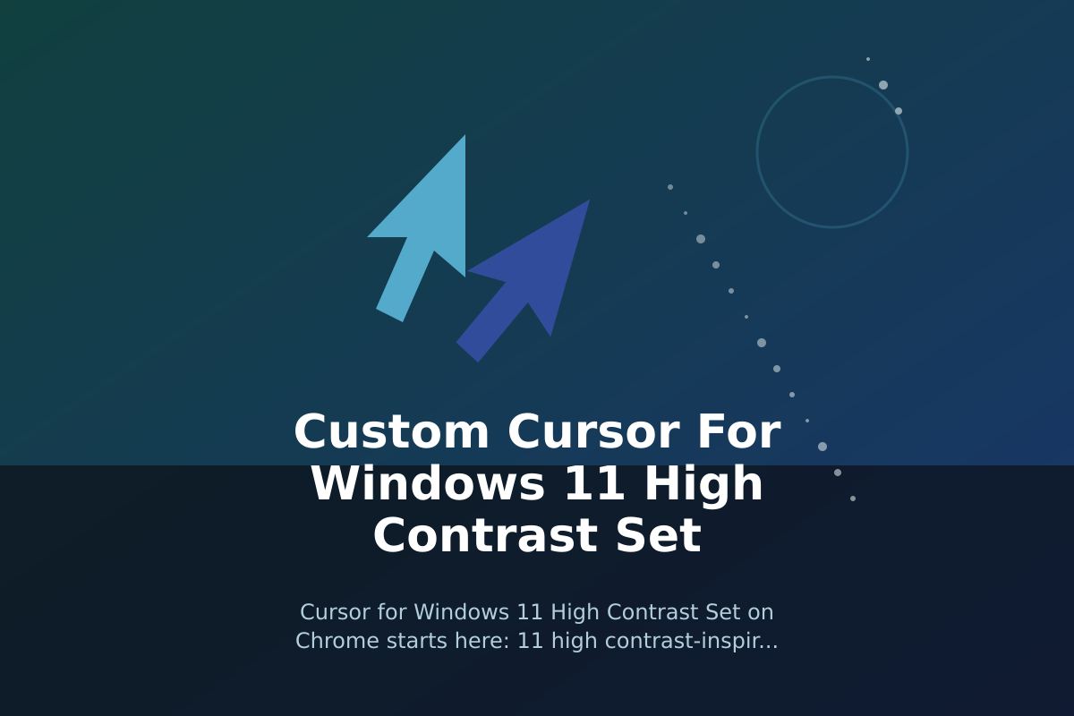 Custom Cursor for Windows 11 High Contrast Set