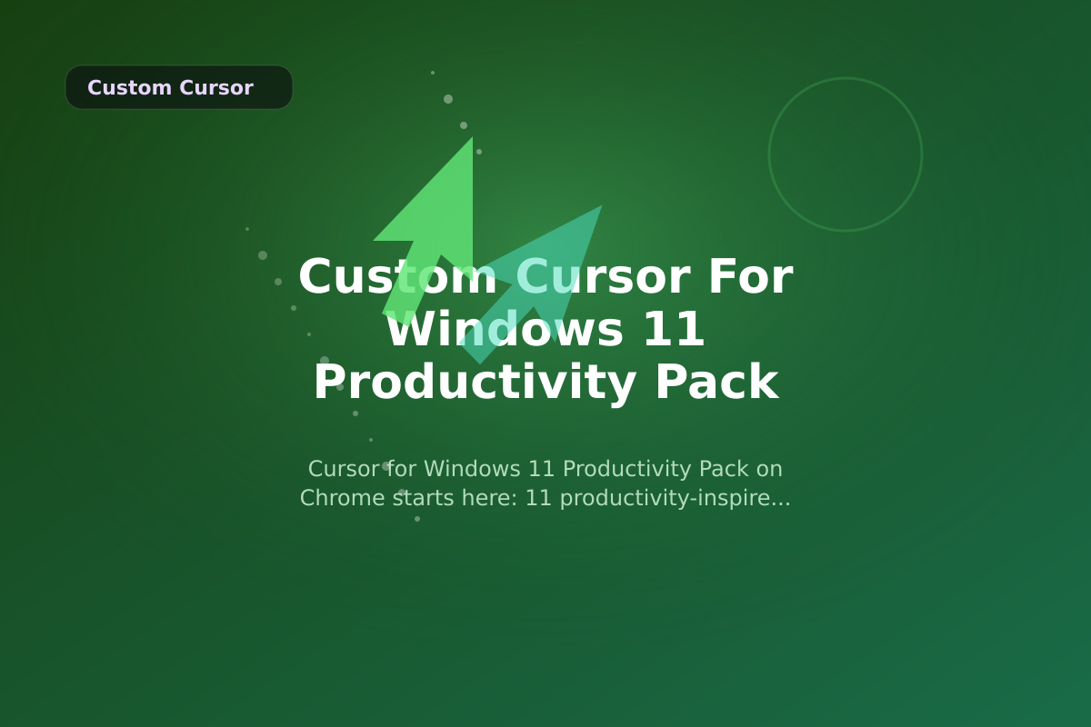 Custom Cursor for Windows 11 Productivity Pack