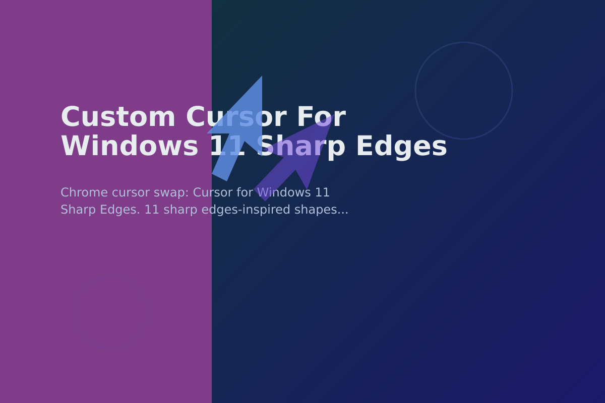 Custom Cursor for Windows 11 Sharp Edges