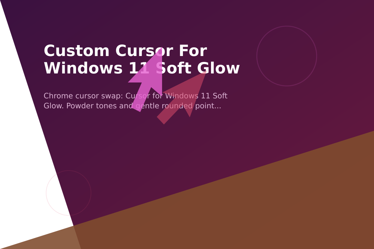 Custom Cursor for Windows 11 Soft Glow