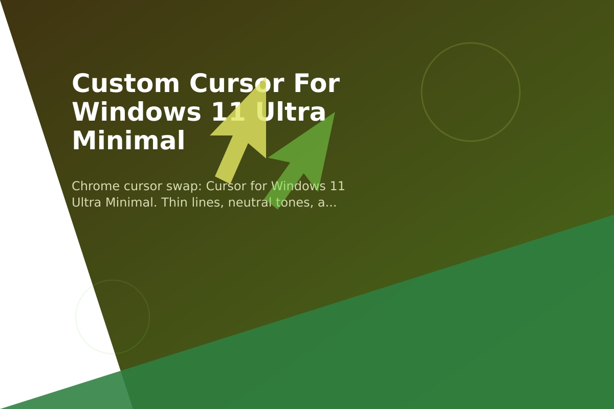 Custom Cursor for Windows 11 Ultra Minimal