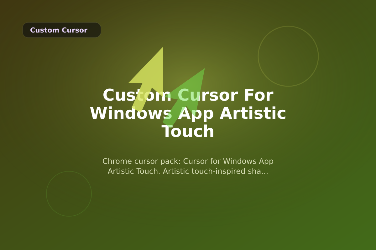 Custom Cursor for Windows App Artistic Touch