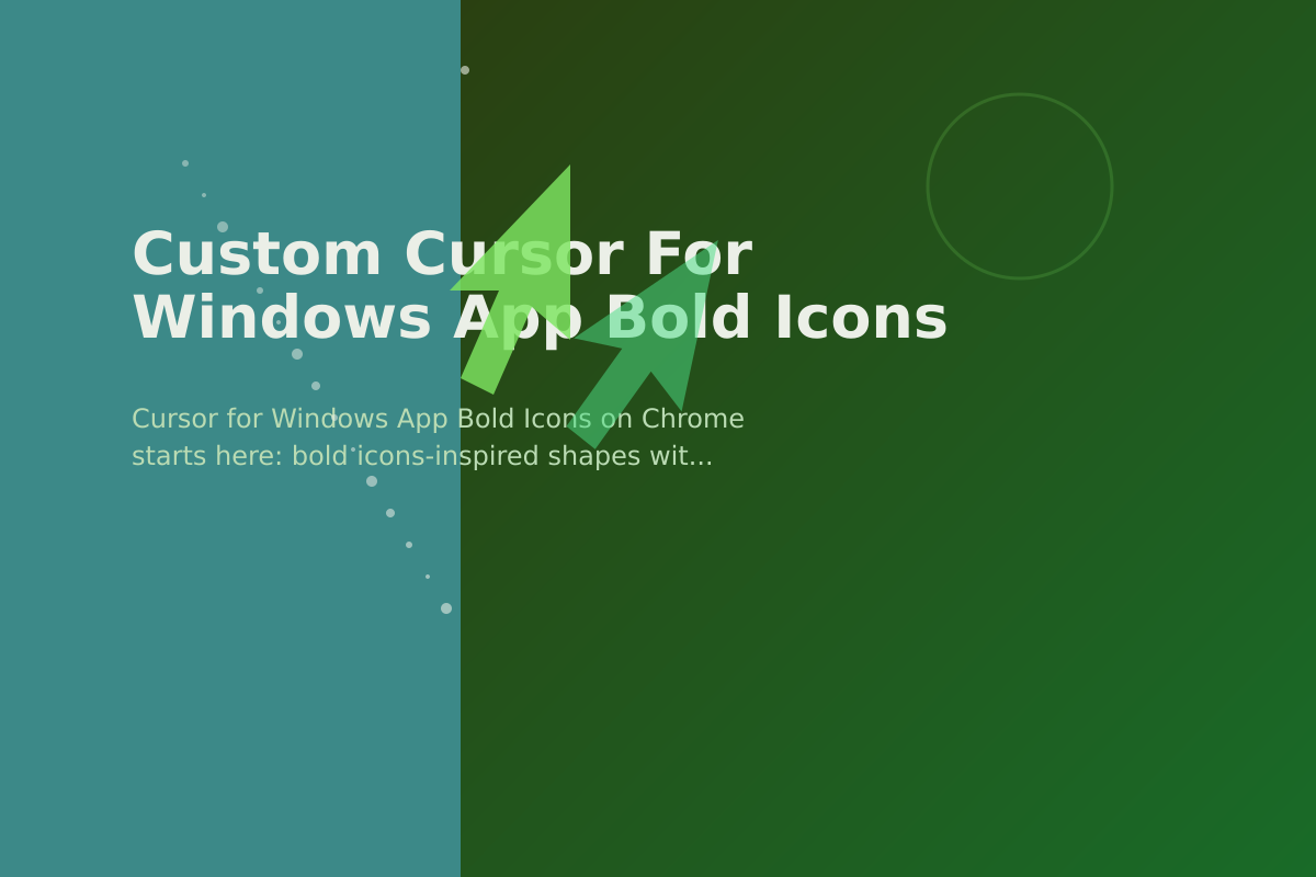 Custom Cursor for Windows App Bold Icons
