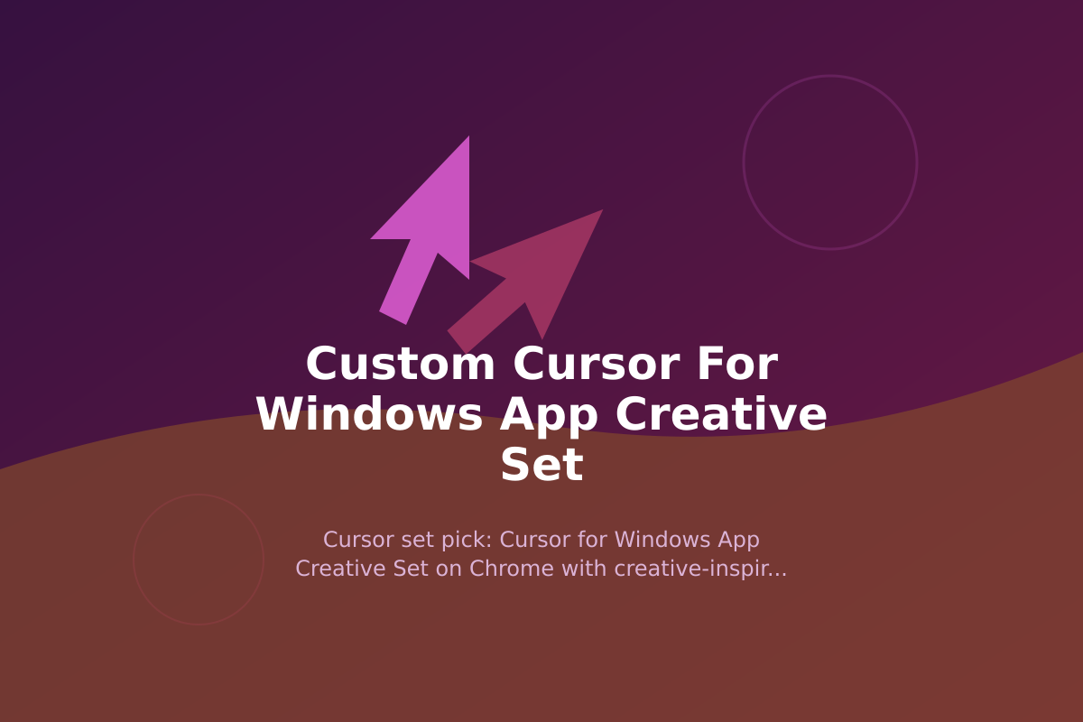 Custom Cursor for Windows App Creative Set
