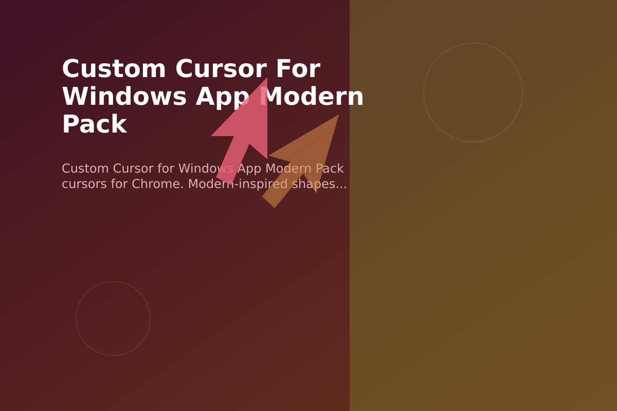 Custom Cursor for Windows App Modern Pack