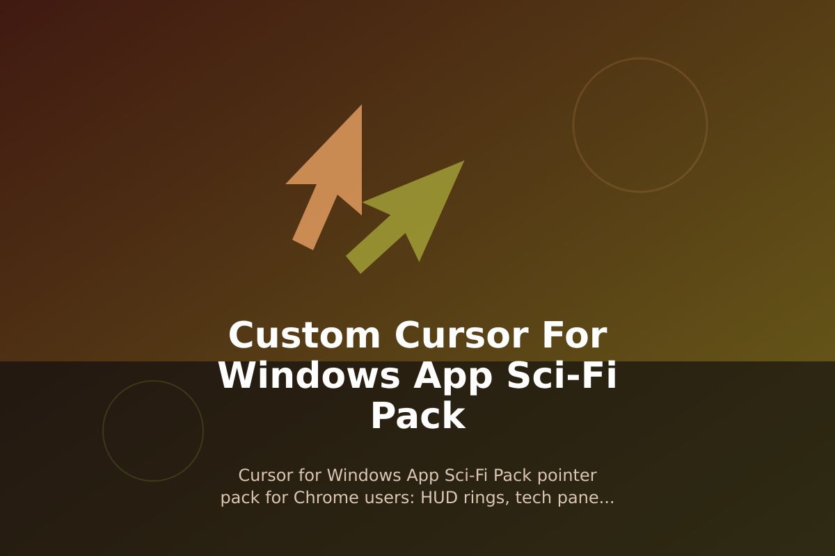 Custom Cursor for Windows App Sci-Fi Pack
