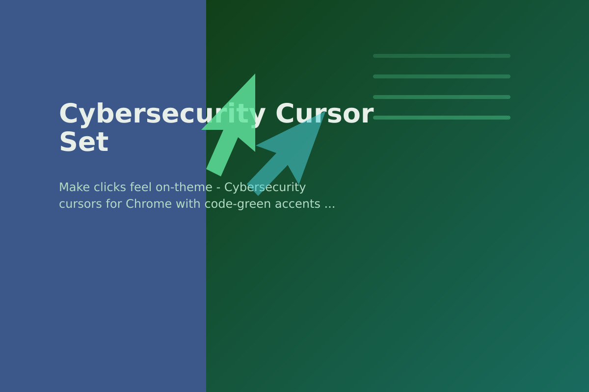 Cybersecurity Cursor Set