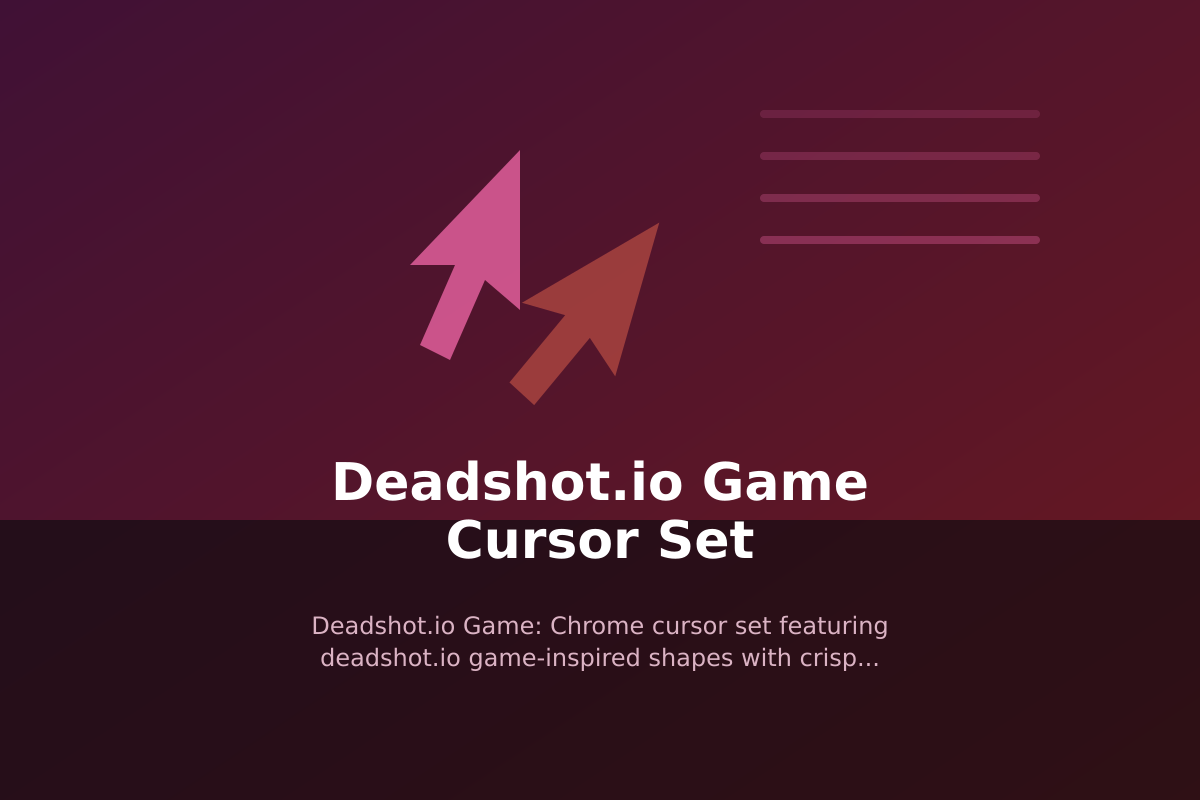 Deadshot.io Game Cursor Set