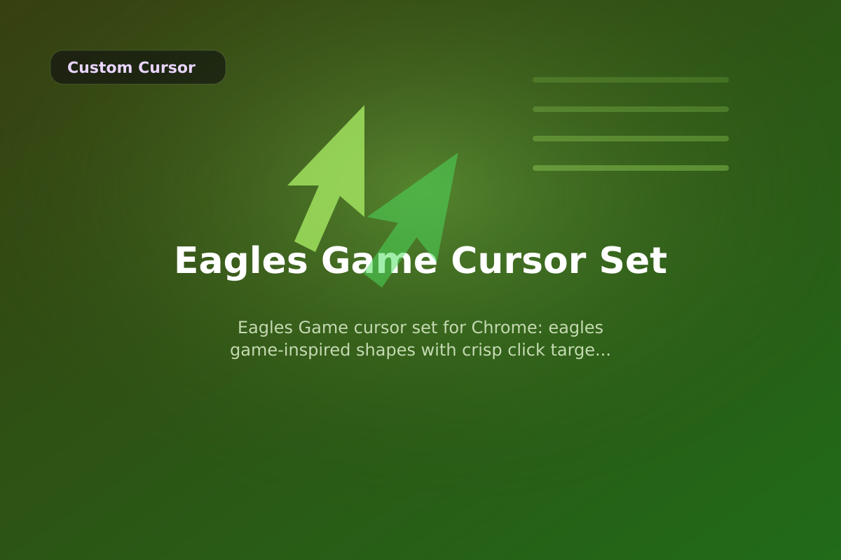 Eagles Game Cursor Set