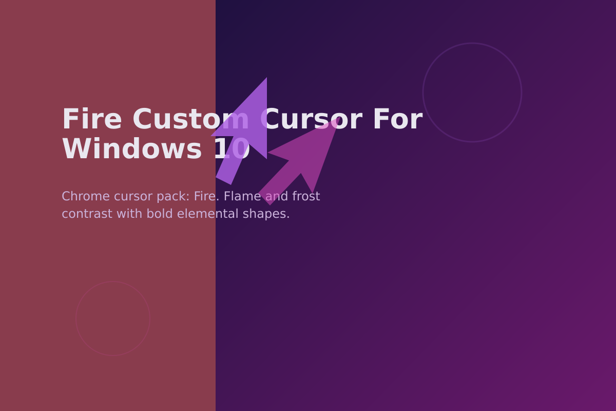 Fire Custom Cursor for Windows 10